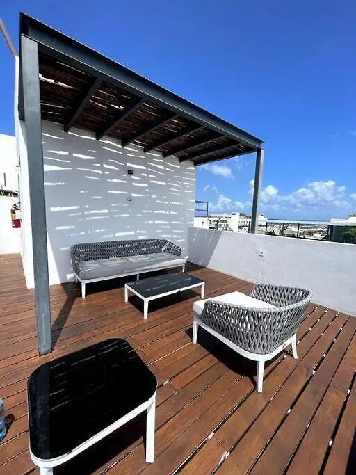 Lägenhet Pura Playa Luxury Condo 5Th Avenue Rooftop Ocean View Playa del Carmen Mexiko